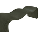 Color_Green -- Willow Green Corduroy Fabric Upholstered Bench IMAGE 7