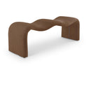  Color_Saddle -- Willow Saddle Corduroy Fabric Upholstered Bench IMAGE 1