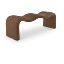 Meridian Willow Saddle Corduroy Fabric Bench IMAGE 1