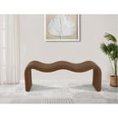  Color_Saddle -- Willow Saddle Corduroy Fabric Upholstered Bench IMAGE 2