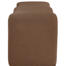  Color_Saddle -- Willow Saddle Corduroy Fabric Upholstered Bench IMAGE 4