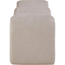  Color_Beige -- Meridian Willow Chenille Fabric Upholstered Bench IMAGE 4