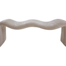  Color_Beige -- Meridian Willow Chenille Fabric Upholstered Bench IMAGE 8