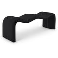  Color_Black -- Willow Black Chenille Fabric Upholstered Bench IMAGE 1