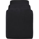 Meridian Willow Black Chenille Fabric Bench IMAGE 4