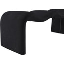  Color_Black -- Willow Black Chenille Fabric Upholstered Bench IMAGE 6