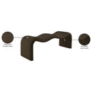Meridian Willow Brown Chenille Fabric Bench IMAGE 11