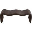  Color_Brown -- Willow Brown Chenille Fabric Upholstered Bench IMAGE 5