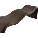  Color_Brown -- Willow Brown Chenille Fabric Upholstered Bench IMAGE 7