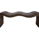  Color_Brown -- Willow Brown Chenille Fabric Upholstered Bench IMAGE 8