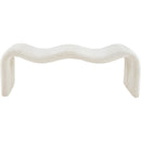  Color_Cream -- Willow Cream Chenille Fabric Upholstered Bench IMAGE 3