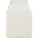  Color_Cream -- Willow Cream Chenille Fabric Upholstered Bench IMAGE 4