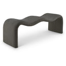  Color_Grey -- Willow Grey Chenille Fabric Upholstered Bench IMAGE 1