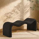  Color_Grey -- Willow Grey Chenille Fabric Upholstered Bench IMAGE 2