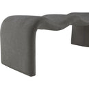  Color_Grey -- Willow Grey Chenille Fabric Upholstered Bench IMAGE 6