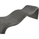 Meridian Willow Grey Chenille Fabric Bench IMAGE 7