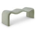  Color_Mint -- Willow Mint Chenille Fabric Upholstered Bench IMAGE 1