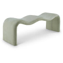  Color_Mint -- Willow Mint Chenille Fabric Upholstered Bench IMAGE 1