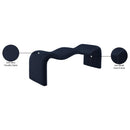  Color_Navy -- Willow Navy Chenille Fabric Upholstered Bench IMAGE 11