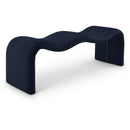 Color_Navy -- Willow Navy Chenille Fabric Upholstered Bench IMAGE 1