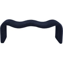  Color_Navy -- Willow Navy Chenille Fabric Upholstered Bench IMAGE 3