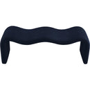 Meridian Willow Navy Chenille Fabric Bench IMAGE 5