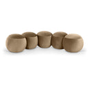  Color_Beige -- Meridian Apollo Velvet Upholstered Bench IMAGE 1