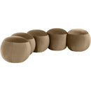  Color_Beige -- Meridian Apollo Velvet Upholstered Bench IMAGE 3