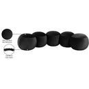  Color_Black -- Apollo Black Velvet Upholstered Bench IMAGE 10