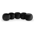  Color_Black -- Apollo Black Velvet Upholstered Bench IMAGE 1