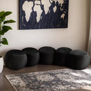  Color_Black -- Apollo Black Velvet Upholstered Bench IMAGE 2
