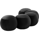  Color_Black -- Apollo Black Velvet Upholstered Bench IMAGE 6