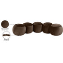  Color_Brown -- Apollo Brown Velvet Upholstered Bench IMAGE 10