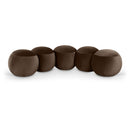 Meridian Apollo Brown Velvet Bench IMAGE 1