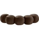  Color_Brown -- Apollo Brown Velvet Upholstered Bench IMAGE 4