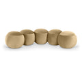  Color_Camel -- Apollo Camel Velvet Upholstered Bench IMAGE 1