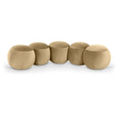  Color_Camel -- Apollo Camel Velvet Upholstered Bench IMAGE 1