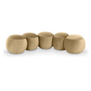 Meridian Apollo Camel Velvet Bench IMAGE 1