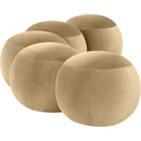  Color_Camel -- Apollo Camel Velvet Upholstered Bench IMAGE 5