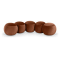  Color_Cognac -- Apollo Cognac Velvet Upholstered Bench IMAGE 1