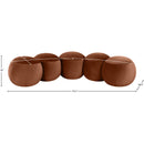  Color_Cognac -- Apollo Cognac Velvet Upholstered Bench IMAGE 9