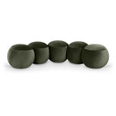  Color_Green -- Apollo Green Velvet Upholstered Bench IMAGE 1