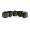 Meridian Apollo Green Velvet Bench IMAGE 1