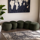  Color_Green -- Apollo Green Velvet Upholstered Bench IMAGE 2