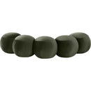 Meridian Apollo Green Velvet Bench IMAGE 4
