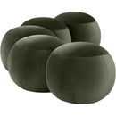  Color_Green -- Apollo Green Velvet Upholstered Bench IMAGE 5