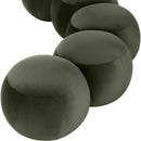  Color_Green -- Apollo Green Velvet Upholstered Bench IMAGE 7