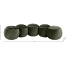  Color_Green -- Apollo Green Velvet Upholstered Bench IMAGE 9