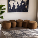  Color_Saddle -- Apollo Saddle Velvet Upholstered Bench IMAGE 2