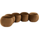  Color_Saddle -- Apollo Saddle Velvet Upholstered Bench IMAGE 3